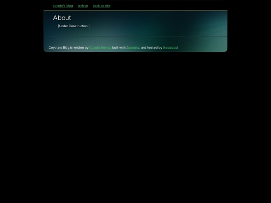blog/about screenshot