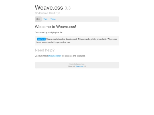 homes/weave/old-weave/releases/0.3/weave screenshot