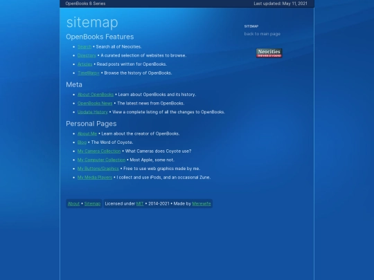 timewarp/8.7/sitemap screenshot