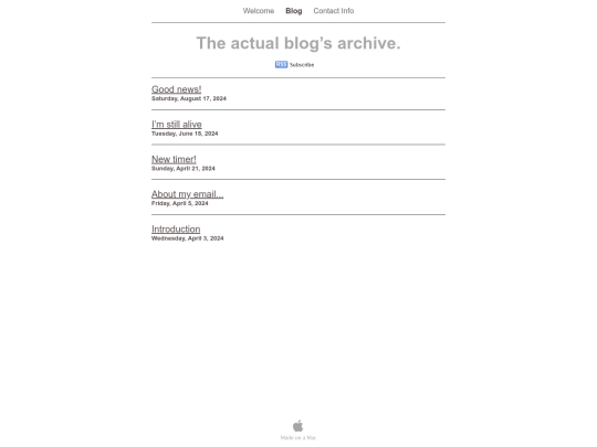 The_Blog_of_Egg/Blog/Archive screenshot
