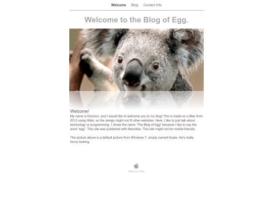 The_Blog_of_Egg screenshot