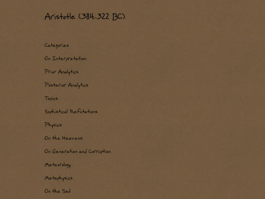 aristotle screenshot
