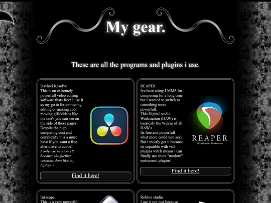 Pages/Gear screenshot