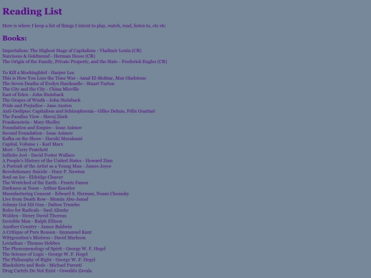 reading-list screenshot