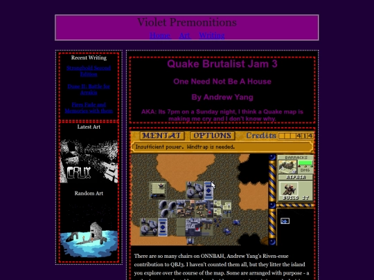 writingposts/oneneednotbeahouse screenshot