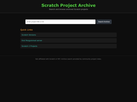 archives screenshot