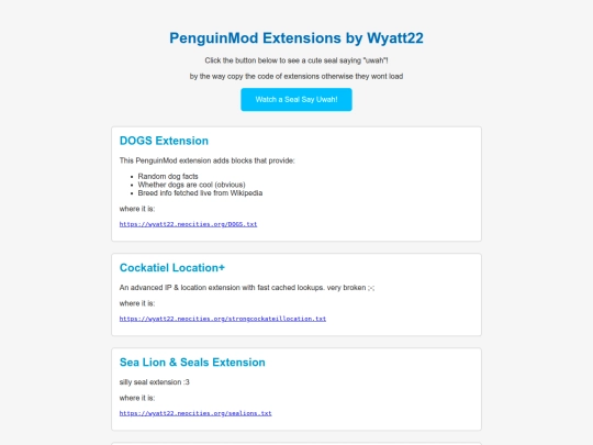extensions screenshot