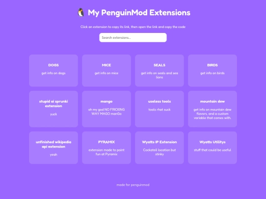extensionsformenu screenshot