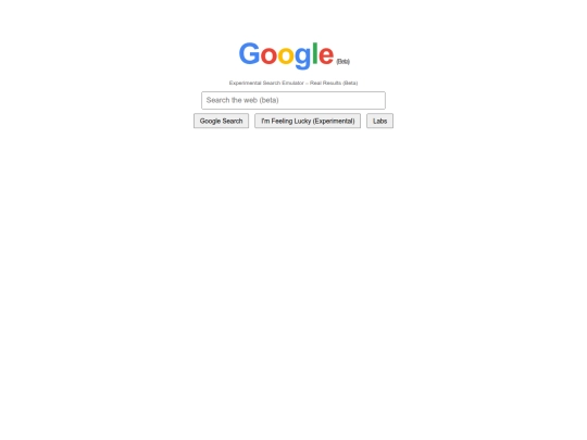 googlebeta screenshot