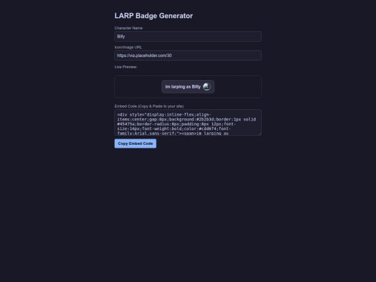 widgetstar/larpas screenshot