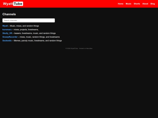 wyatttubechannels screenshot