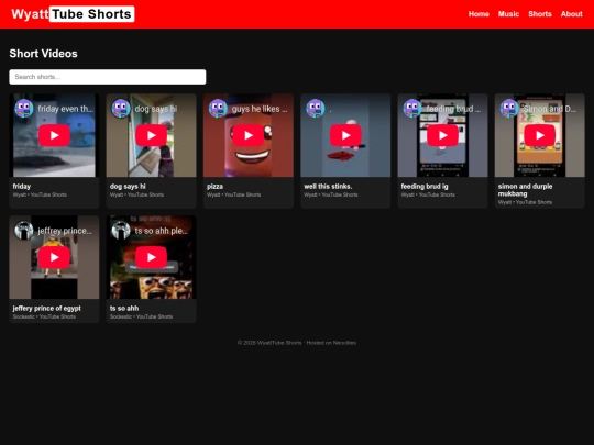 wyatttubeshorts screenshot