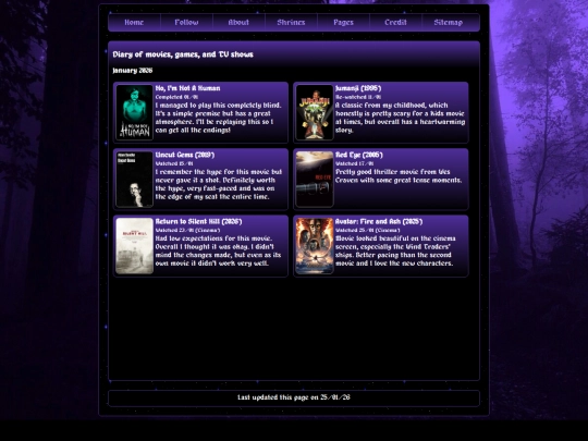 Other Pages/Media Log/medialog screenshot