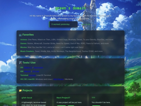 index screenshot