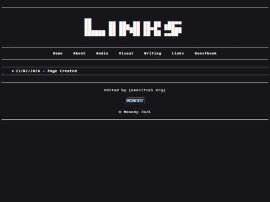 links screenshot