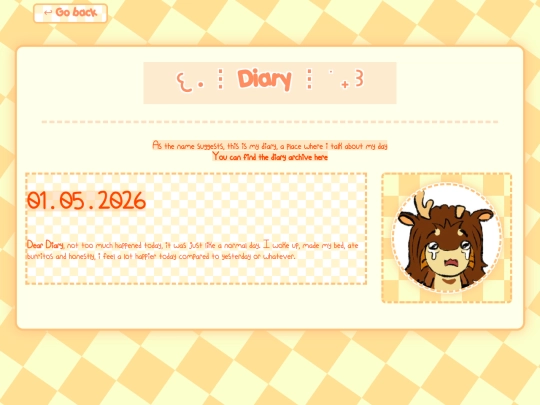 diary screenshot