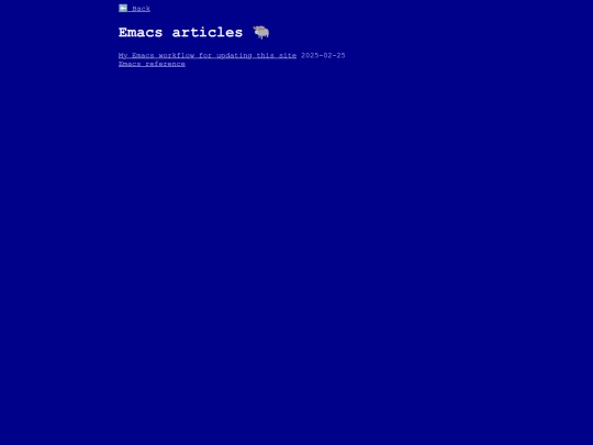 blog/emacs screenshot