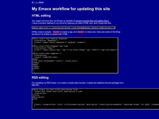 blog/emacs_site screenshot