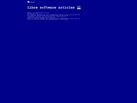 blog/libre screenshot