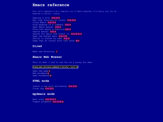emacs screenshot