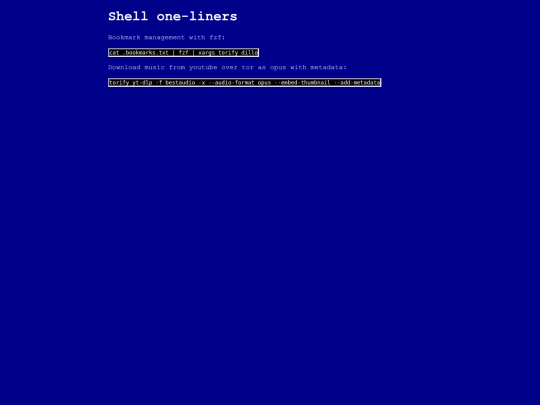 oneliners screenshot