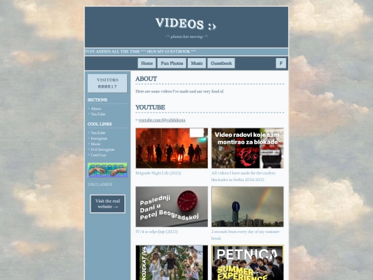 videos screenshot