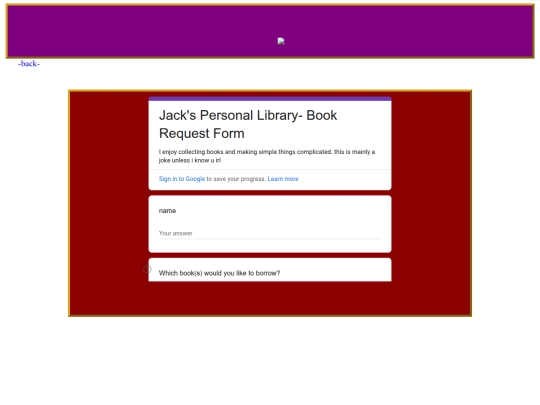requestform screenshot