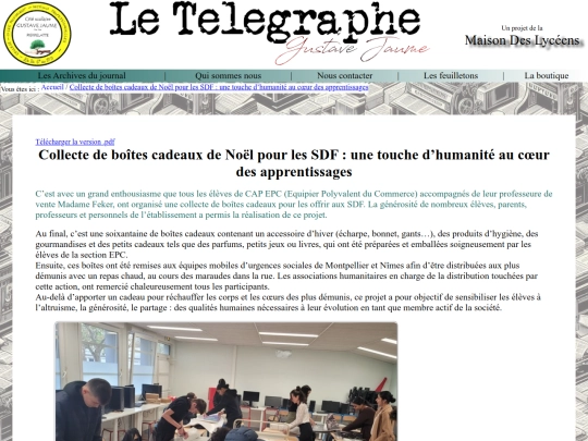 Le Télégraphe - Gustave Jaume/Articles/art0022 screenshot