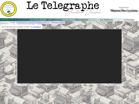 Le Télégraphe - Gustave Jaume/Articles/pdf0009 screenshot