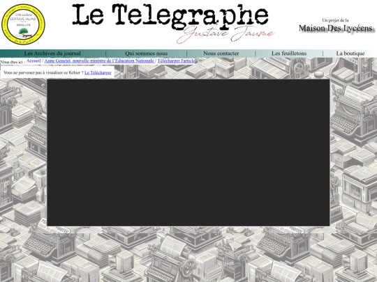 Le Télégraphe - Gustave Jaume/Articles/pdf0011 screenshot