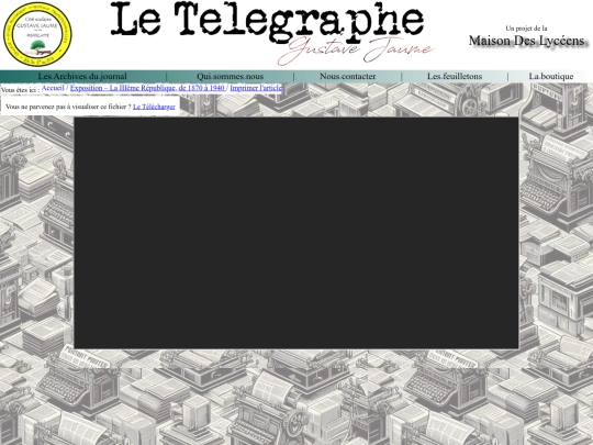 Le Télégraphe - Gustave Jaume/Articles/pdf0014 screenshot