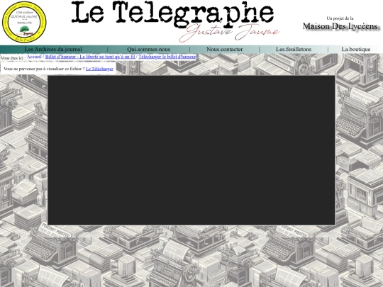 Le Télégraphe - Gustave Jaume/Articles/pdf0016 screenshot