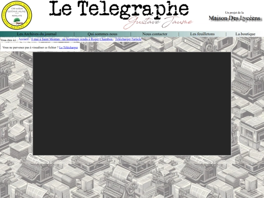 Le Télégraphe - Gustave Jaume/Articles/pdf0029 screenshot