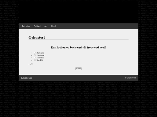 test screenshot