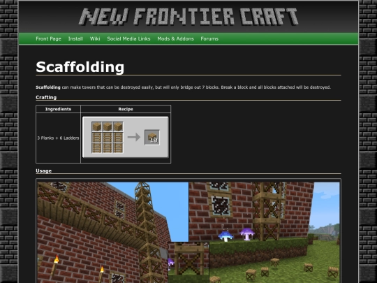 wiki/scaffolding screenshot