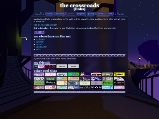 links screenshot