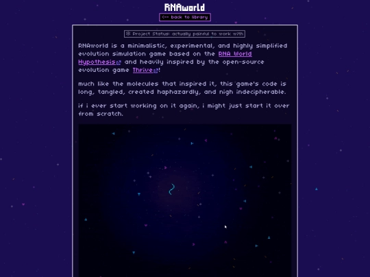 projects/rnaworld screenshot