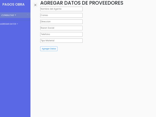 agregarProveedores screenshot