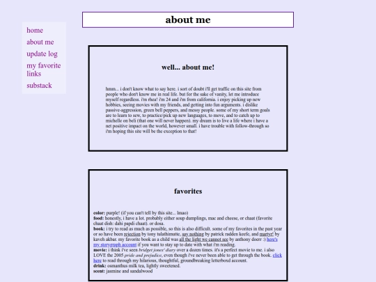 aboutme screenshot