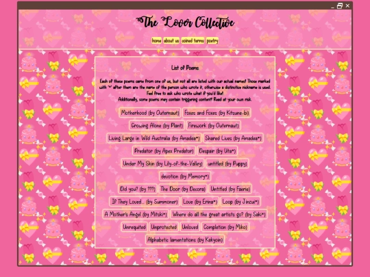 poems screenshot