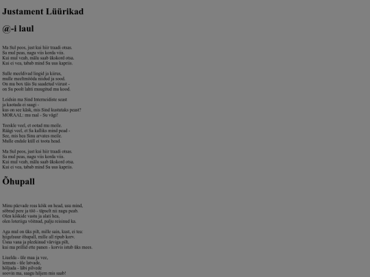 Lüürikad screenshot