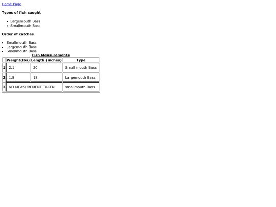 Tables screenshot