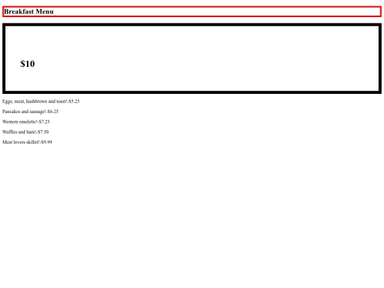 breakfast screenshot