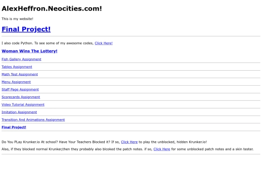 index screenshot