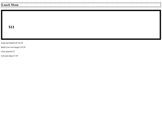 lunch screenshot