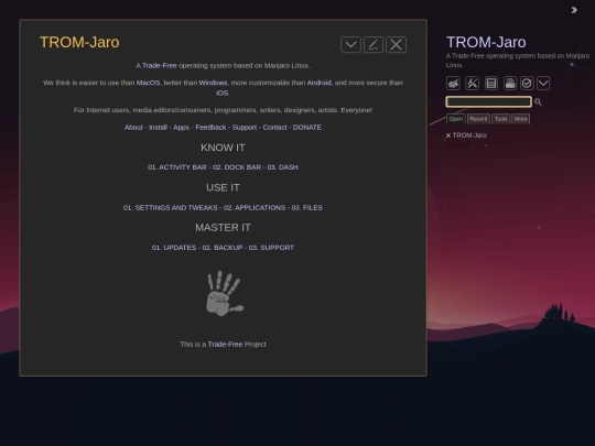TROMjaro screenshot