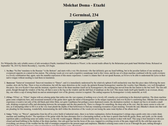 music/etazhi screenshot