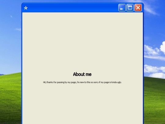 about me screenshot