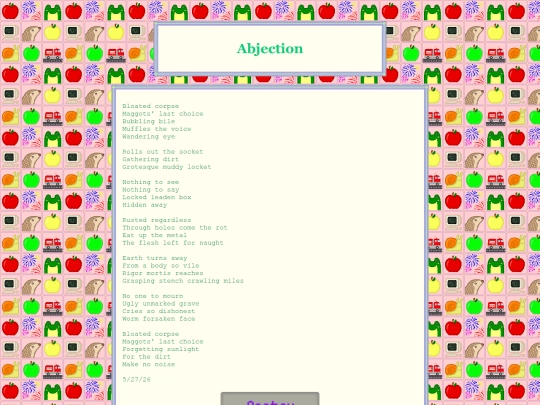 poetry/abjection screenshot