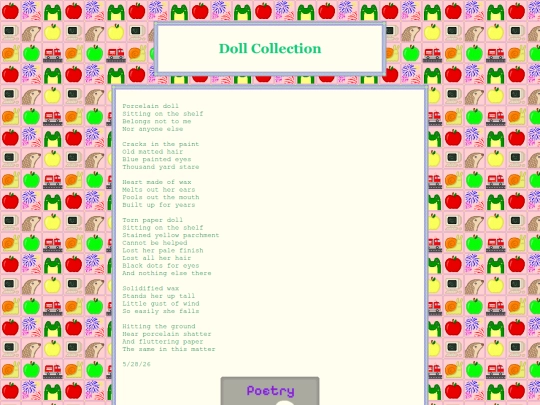 poetry/dollcollection screenshot